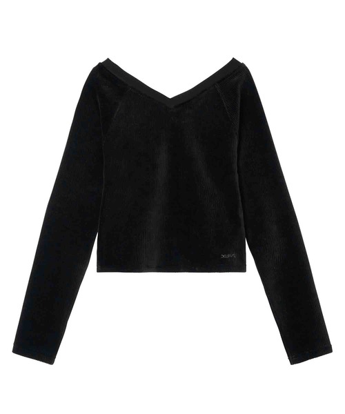 X-girl(エックスガール)の「RIB COMPACT TOP(Tシャツ/カットソー・レディース・ブラック/ブラウン/グレー・S/M)」の17枚目の写真