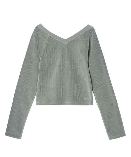 X-girl(エックスガール)の「RIB COMPACT TOP(Tシャツ/カットソー・レディース・ブラック/ブラウン/グレー・S/M)」の18枚目の写真