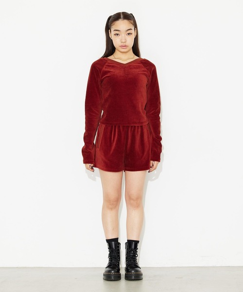 X-girl(エックスガール)の「RIB COMPACT TOP(Tシャツ/カットソー・レディース・ブラック/ブラウン/グレー・S/M)」の17枚目の写真