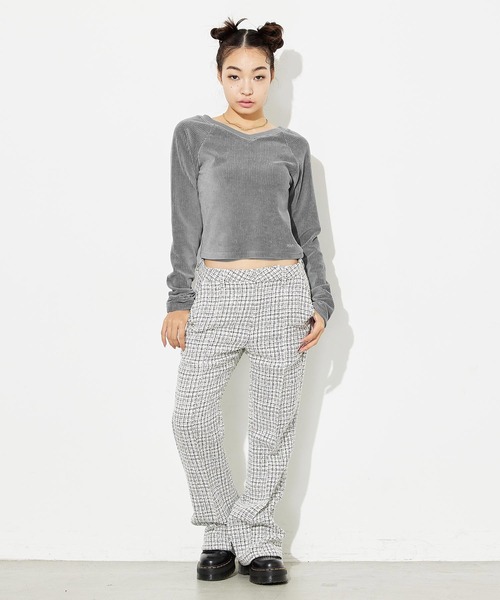 X-girl(エックスガール)の「RIB COMPACT TOP(Tシャツ/カットソー・レディース・ブラック/ブラウン/グレー・S/M)」の22枚目の写真