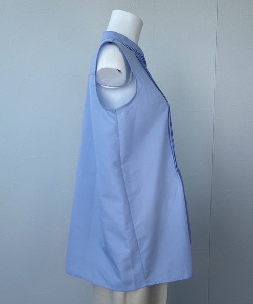 ReNorm（リノーム）の「ピンタックノースリーブブラウス（シャツ/ブラウス・レディース・ホワイト/サックスブルー/ラベンダー・フリー）」の17枚目の写真