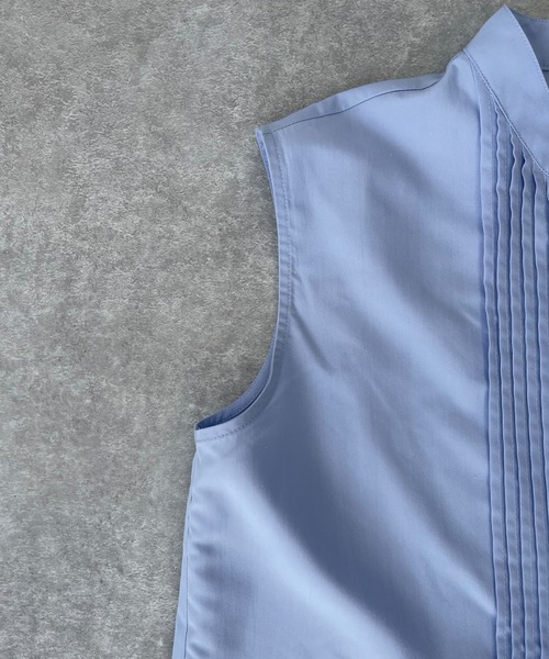 ReNorm（リノーム）の「ピンタックノースリーブブラウス（シャツ/ブラウス・レディース・ホワイト/サックスブルー/ラベンダー・フリー）」の15枚目の写真