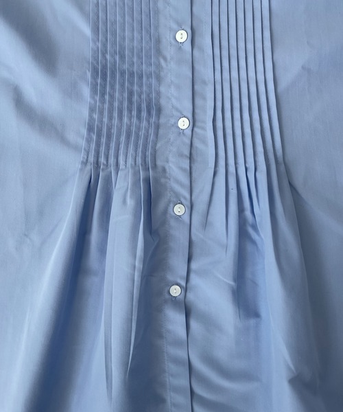 ReNorm（リノーム）の「ピンタックノースリーブブラウス（シャツ/ブラウス・レディース・ホワイト/サックスブルー/ラベンダー・フリー）」の6枚目の写真