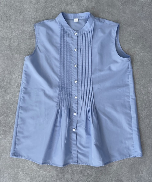 ReNorm（リノーム）の「ピンタックノースリーブブラウス（シャツ/ブラウス・レディース・ホワイト/サックスブルー/ラベンダー・フリー）」の18枚目の写真