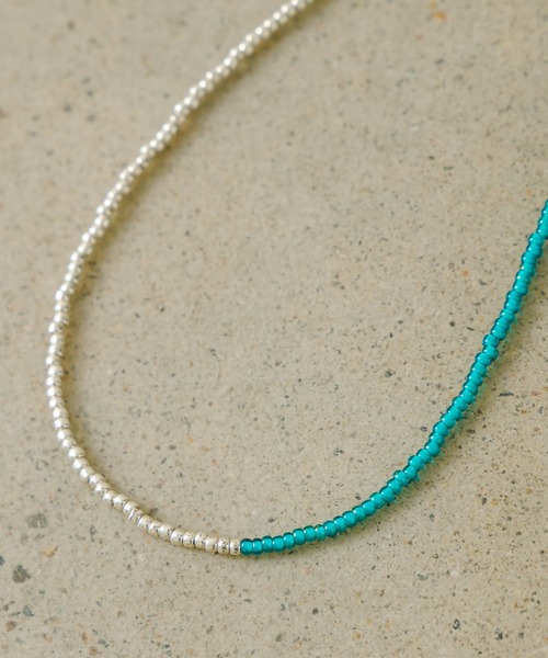 mystic（ミスティック）の「[otonamystic] ビーズMIXネックレス（ネックレス・レディース・シルバー/ブラウン・ONE SIZE）」の7枚目の写真