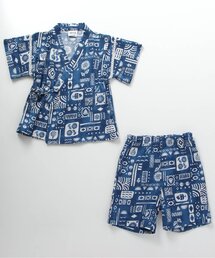 昆虫&タイル柄甚平