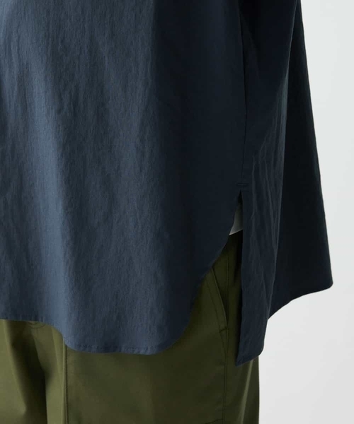 a.v.v（アーヴェヴェ）の「【M-XXL】リングドットBIGシャツ（シャツ/ブラウス・メンズ・チャコールグレー/ホワイト・48/50/52/46）」の5枚目の写真