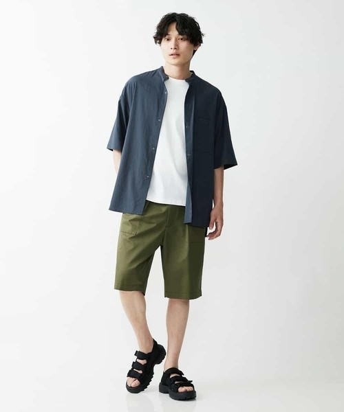 a.v.v（アーヴェヴェ）の「【M-XXL】リングドットBIGシャツ（シャツ/ブラウス・メンズ・チャコールグレー/ホワイト・48/50/52/46）」の9枚目の写真