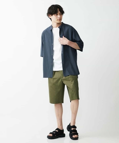 a.v.v（アーヴェヴェ）の「【M-XXL】リングドットBIGシャツ（シャツ/ブラウス・メンズ・チャコールグレー/ホワイト・48/50/52/46）」の10枚目の写真