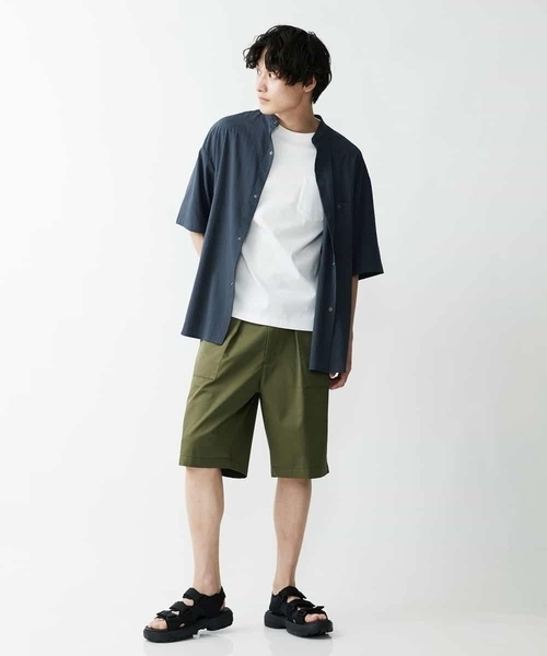 a.v.v（アーヴェヴェ）の「【M-XXL】リングドットBIGシャツ（シャツ/ブラウス・メンズ・チャコールグレー/ホワイト・48/50/52/46）」の11枚目の写真