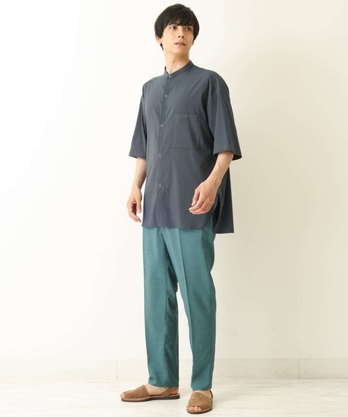 a.v.v（アーヴェヴェ）の「【M-XXL】リングドットBIGシャツ（シャツ/ブラウス・メンズ・チャコールグレー/ホワイト・48/50/52/46）」の13枚目の写真