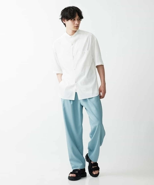 a.v.v（アーヴェヴェ）の「【M-XXL】リングドットBIGシャツ（シャツ/ブラウス・メンズ・チャコールグレー/ホワイト・48/50/52/46）」の15枚目の写真