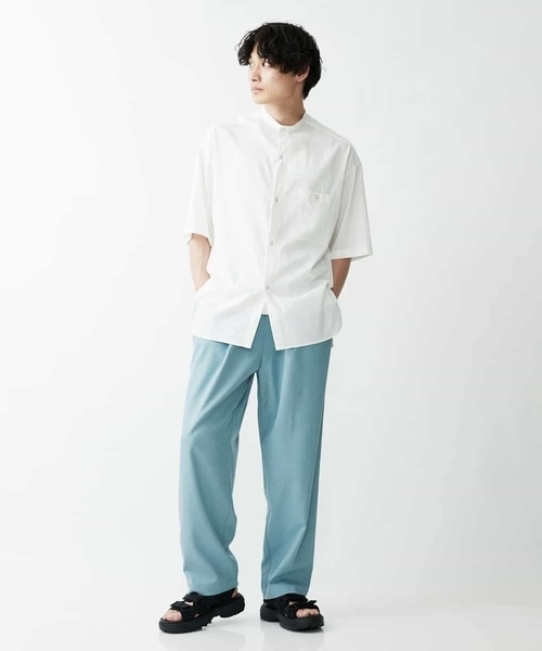 a.v.v（アーヴェヴェ）の「【M-XXL】リングドットBIGシャツ（シャツ/ブラウス・メンズ・チャコールグレー/ホワイト・48/50/52/46）」の16枚目の写真