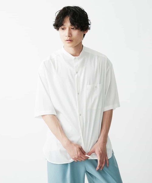 a.v.v（アーヴェヴェ）の「【M-XXL】リングドットBIGシャツ（シャツ/ブラウス・メンズ・チャコールグレー/ホワイト・48/50/52/46）」の19枚目の写真