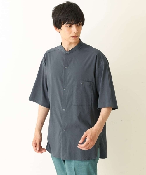 a.v.v（アーヴェヴェ）の「【M-XXL】リングドットBIGシャツ（シャツ/ブラウス・メンズ・チャコールグレー/ホワイト・48/50/52/46）」の22枚目の写真