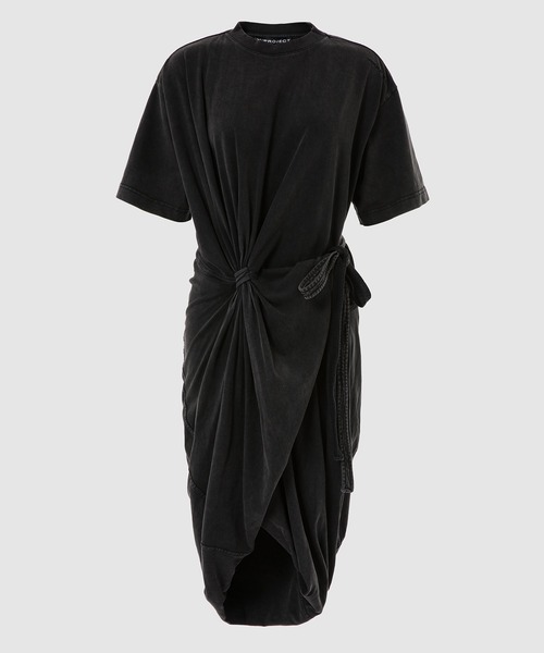 Y/Project(ワイプロジェクト)の「TWISTED T-SHIRT MINI DRESS(Tシャツ/カットソー・レディース・ピンク/ダークグレー・34/36)」の1枚目の写真