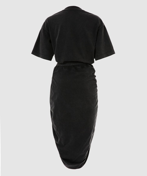 Y/Project(ワイプロジェクト)の「TWISTED T-SHIRT MINI DRESS(Tシャツ/カットソー・レディース・ピンク/ダークグレー・34/36)」の3枚目の写真