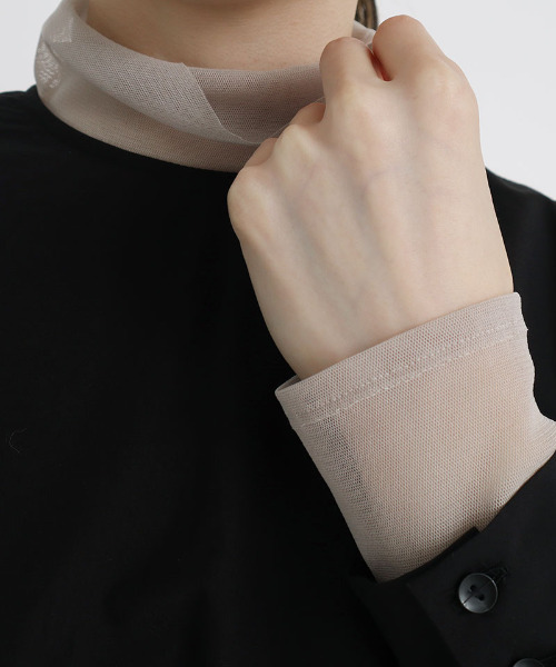 I am I in fact...（アイアムアイインファクト）の「パワーネット　チュールインナー（Tシャツ/カットソー・レディース・サックスブルー/ピンク/イエロー/グリーン/ベージュ/レッド/ブルー/パープル/マスタード/ボルドー・FREE）」の2枚目の写真