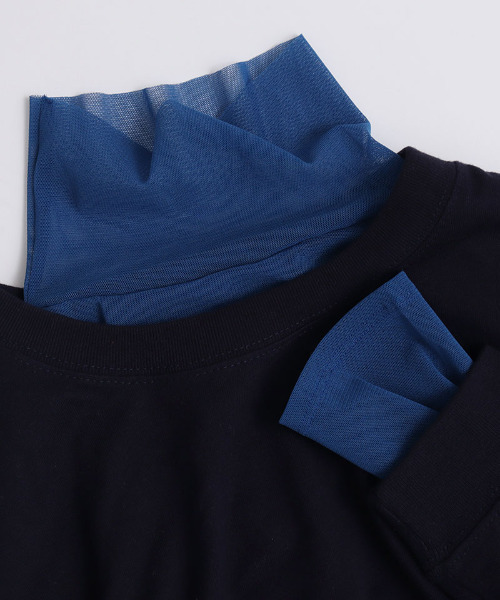 I am I in fact...（アイアムアイインファクト）の「パワーネット　チュールインナー（Tシャツ/カットソー・レディース・サックスブルー/ピンク/イエロー/グリーン/ベージュ/レッド/ブルー/パープル/マスタード/ボルドー・FREE）」の5枚目の写真