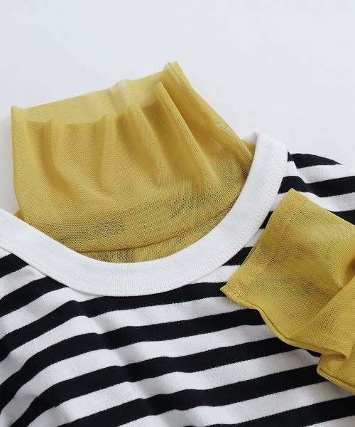 I am I in fact...（アイアムアイインファクト）の「パワーネット　チュールインナー（Tシャツ/カットソー・レディース・サックスブルー/ピンク/イエロー/グリーン/ベージュ/レッド/ブルー/パープル/マスタード/ボルドー・FREE）」の7枚目の写真