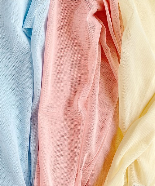 I am I in fact...（アイアムアイインファクト）の「パワーネット　チュールインナー（Tシャツ/カットソー・レディース・サックスブルー/ピンク/イエロー/グリーン/ベージュ/レッド/ブルー/パープル/マスタード/ボルドー・FREE）」の15枚目の写真