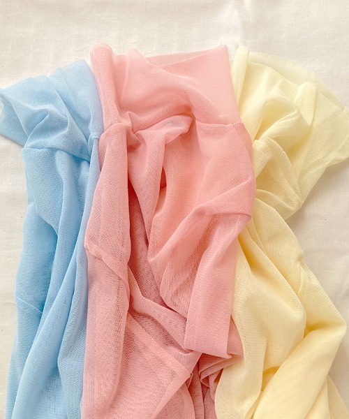 I am I in fact...（アイアムアイインファクト）の「パワーネット　チュールインナー（Tシャツ/カットソー・レディース・サックスブルー/ピンク/イエロー/グリーン/ベージュ/レッド/ブルー/パープル/マスタード/ボルドー・FREE）」の22枚目の写真