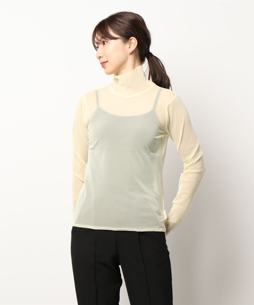 I am I in fact...（アイアムアイインファクト）の「パワーネット　チュールインナー（Tシャツ/カットソー・レディース・サックスブルー/ピンク/イエロー/グリーン/ベージュ/レッド/ブルー/パープル/マスタード/ボルドー・FREE）」の17枚目の写真