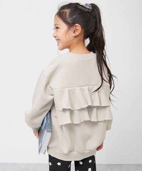 裏起毛 バックフリル トレーナー（スウェット）｜devirock（デビロック