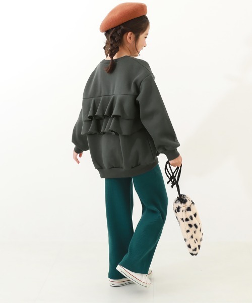 裏起毛 バックフリル トレーナー（スウェット）｜devirock（デビロック