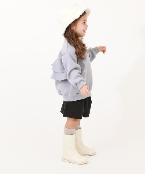 裏起毛 バックフリル トレーナー（スウェット）｜devirock（デビロック