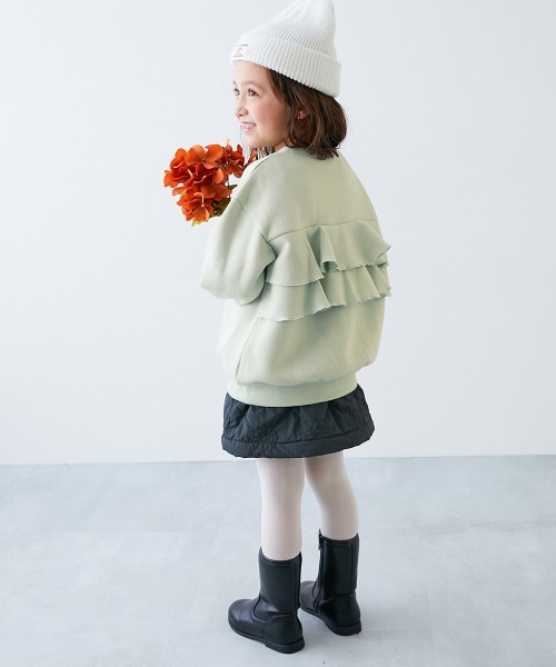 新品未使用タグ付き　viviano フリル　プルオーバースウェット　グリーン系 楽天市場】スウェット レディース トップス トレーナー 長袖 長袖