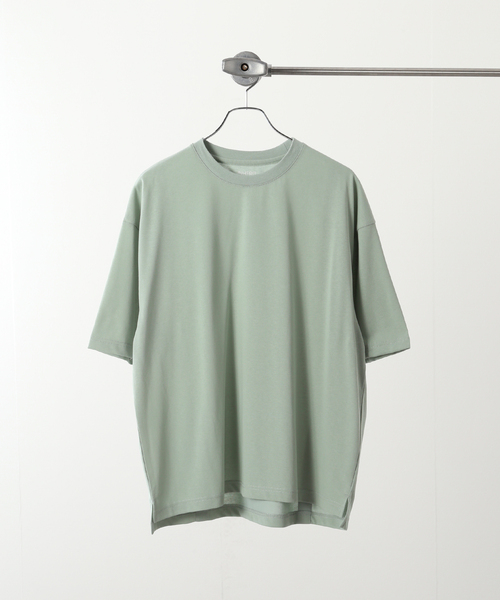 B.C STOCK(ベーセーストック)の「TUCK OVER TEE(Tシャツ/カットソー・メンズ・ホワイト/イエロー/グリーン/ブルー系その他・MEDIUM/LARGE)」の1枚目の写真