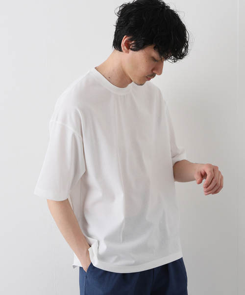 B.C STOCK(ベーセーストック)の「TUCK OVER TEE(Tシャツ/カットソー・メンズ・ホワイト/イエロー/グリーン/ブルー系その他・MEDIUM/LARGE)」の5枚目の写真