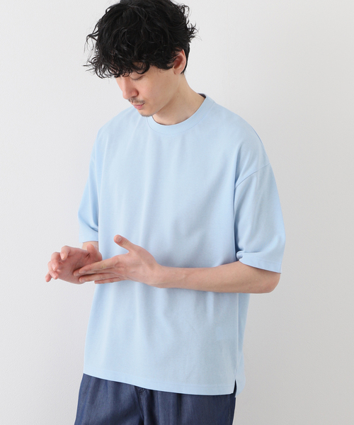 B.C STOCK(ベーセーストック)の「TUCK OVER TEE(Tシャツ/カットソー・メンズ・ホワイト/イエロー/グリーン/ブルー系その他・MEDIUM/LARGE)」の7枚目の写真