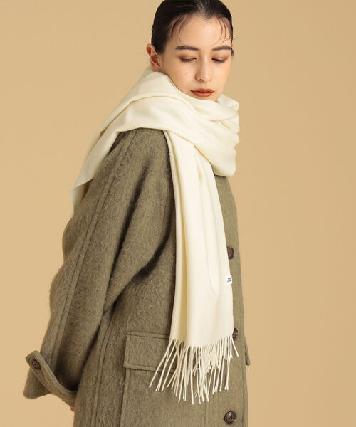 Ray BEAMS(レイビームス)の「Ray BEAMS / カシミヤ ストール(ストール/ショール・レディース・オフホワイト/ライトグレー/ブラック/サックスブルー・ONE SIZE)」の8枚目の写真