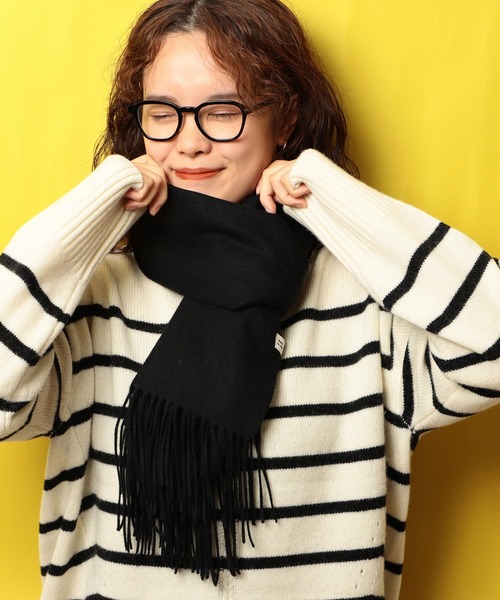 Ray BEAMS(レイビームス)の「Ray BEAMS / カシミヤ ストール(ストール/ショール・レディース・オフホワイト/ライトグレー/ブラック/サックスブルー・ONE SIZE)」の3枚目の写真