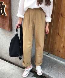 タック入りチノパンツ【ZOZOTOWN限定】