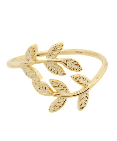 Kastane（カスタネ）の「【Kastane】リーフリング（リング・レディース・ゴールド・FREE）」の2枚目の写真