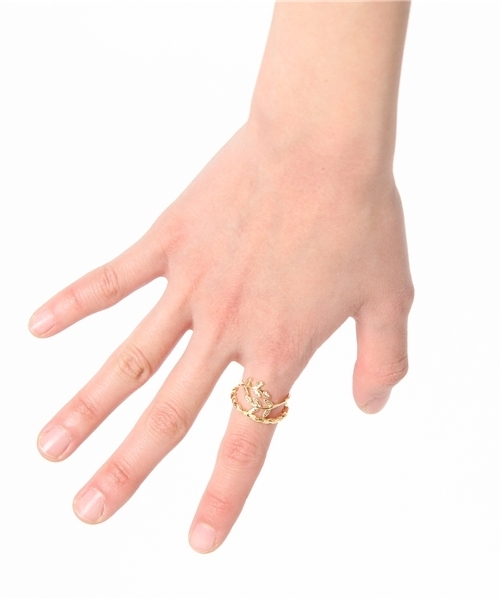 Kastane（カスタネ）の「【Kastane】リーフリング（リング・レディース・ゴールド・FREE）」の5枚目の写真