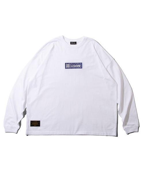Subciety（サブサエティ）の「PAISLEY BOX L/S（Tシャツ/カットソー・メンズ・ホワイト/ブラック・MEDIUM/LARGE/X-LARGE/SMALL）」の3枚目の写真