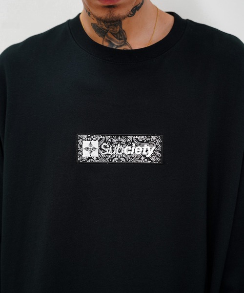 Subciety（サブサエティ）の「PAISLEY BOX L/S（Tシャツ/カットソー・メンズ・ホワイト/ブラック・MEDIUM/LARGE/X-LARGE/SMALL）」の8枚目の写真