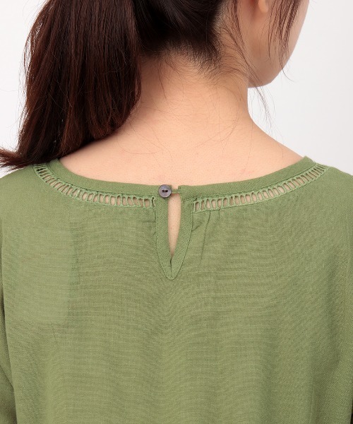 チチカカ（チチカカ）の「ボタニカル刺繍チュニック（チュニック・レディース・グリーン/ブラウン/ブラック・FREE）」の5枚目の写真