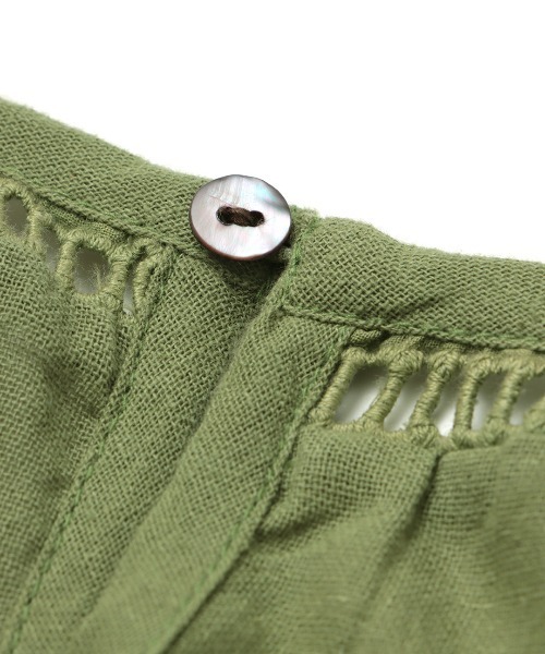 チチカカ（チチカカ）の「ボタニカル刺繍チュニック（チュニック・レディース・グリーン/ブラウン/ブラック・FREE）」の21枚目の写真