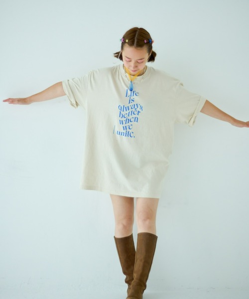 STOCK（ストック）の「Unite Tee（Tシャツ/カットソー・レディース・ライトベージュ・FREE）」の14枚目の写真