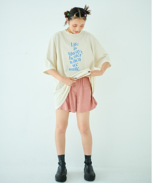 STOCK（ストック）の「Unite Tee（Tシャツ/カットソー・レディース・ライトベージュ・FREE）」の2枚目の写真