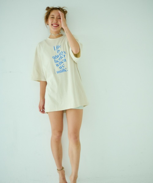 STOCK（ストック）の「Unite Tee（Tシャツ/カットソー・レディース・ライトベージュ・FREE）」の13枚目の写真