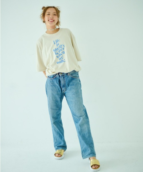 STOCK（ストック）の「Unite Tee（Tシャツ/カットソー・レディース・ライトベージュ・FREE）」の11枚目の写真