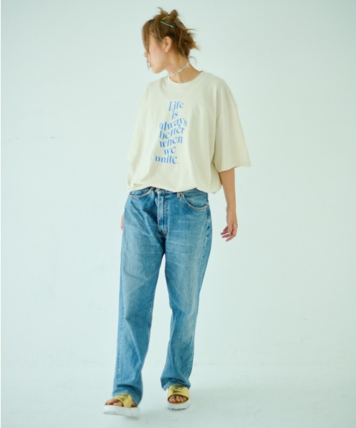 STOCK（ストック）の「Unite Tee（Tシャツ/カットソー・レディース・ライトベージュ・FREE）」の9枚目の写真