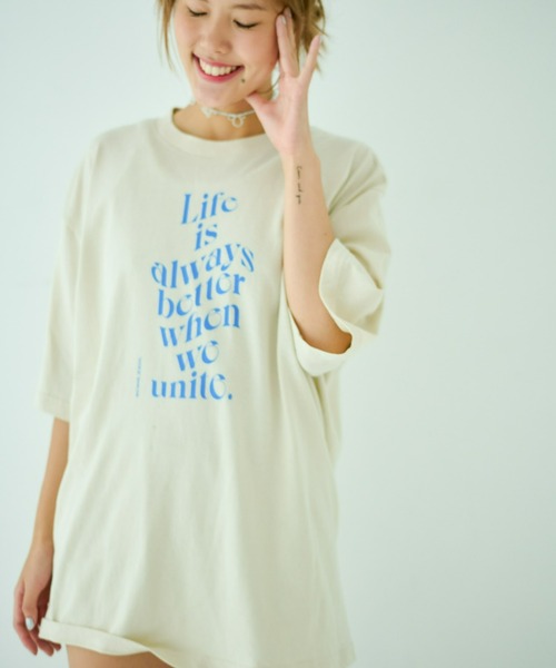 STOCK（ストック）の「Unite Tee（Tシャツ/カットソー・レディース・ライトベージュ・FREE）」の15枚目の写真