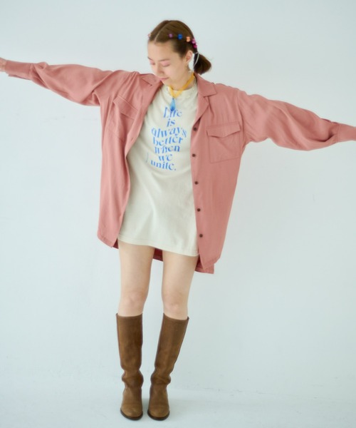 STOCK（ストック）の「Unite Tee（Tシャツ/カットソー・レディース・ライトベージュ・FREE）」の10枚目の写真